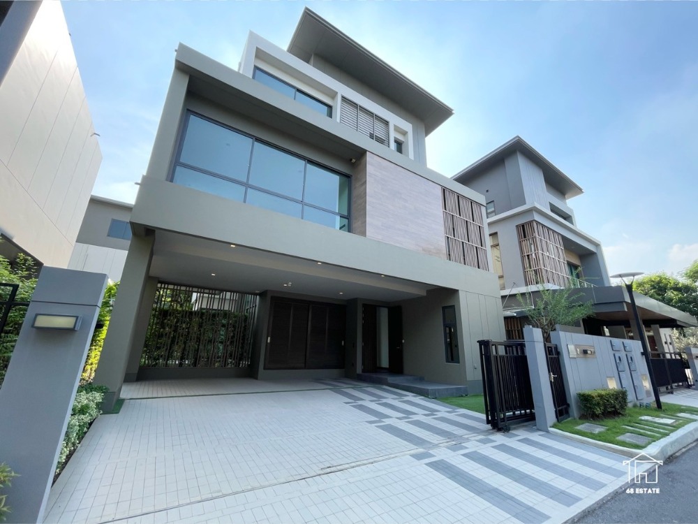 For SaleHouseRama5, Ratchapruek, Bangkruai : For sale: 3-storey detached house > Garden view < --New house, never lived in— **Grand Bangkok Boulevard Ratchapruek Rama 5 ***