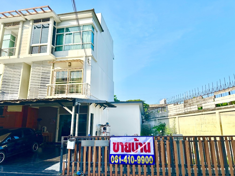 For SaleTownhouseLadkrabang, Suwannaphum Airport : Townhome for sale The Metro Rama 9 with rental contact 30,000 Baht per month with worth for investment