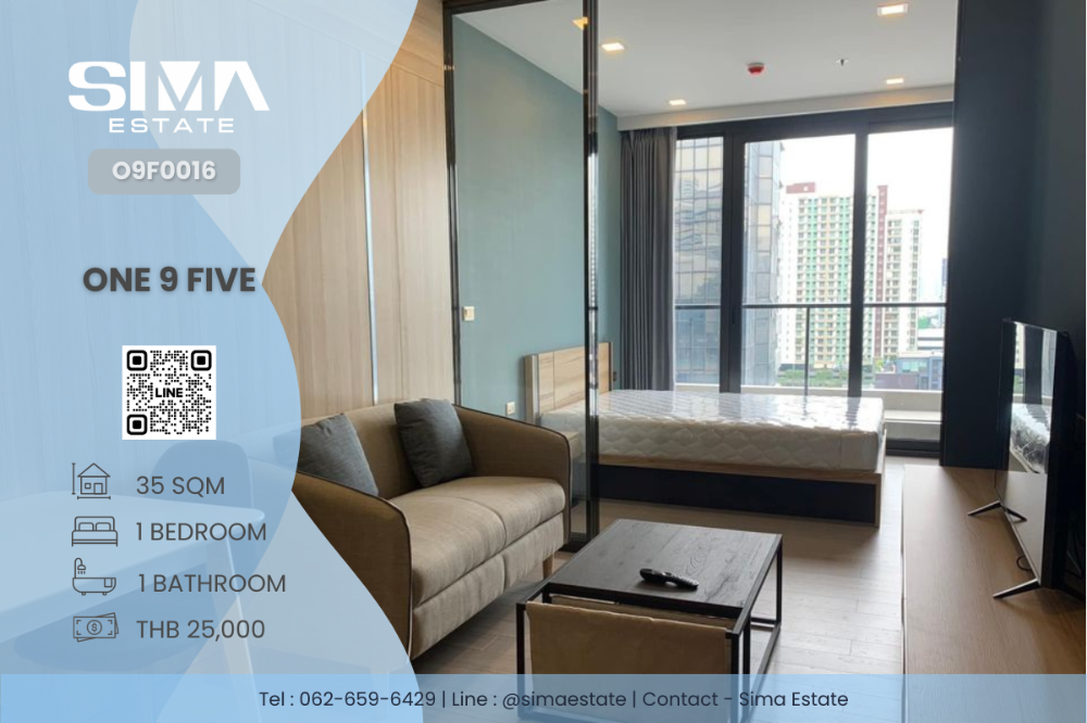 For RentCondoRama9, Petchburi, RCA : For rent ☁️One 9 Five☁️Very good price room, well decorated, ready to move in☀️