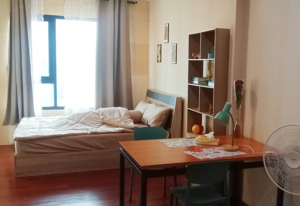 For RentCondoRama9, Petchburi, RCA : 🌷FOR RENT>> Life Asoke >> Large room, next to MRT Phetchaburi, next to Airport Link Makkasan 🍀Size 35 sq.m. (1Bed Plus) 18th floor, South building, city view Singha Estate #LV-MO1008