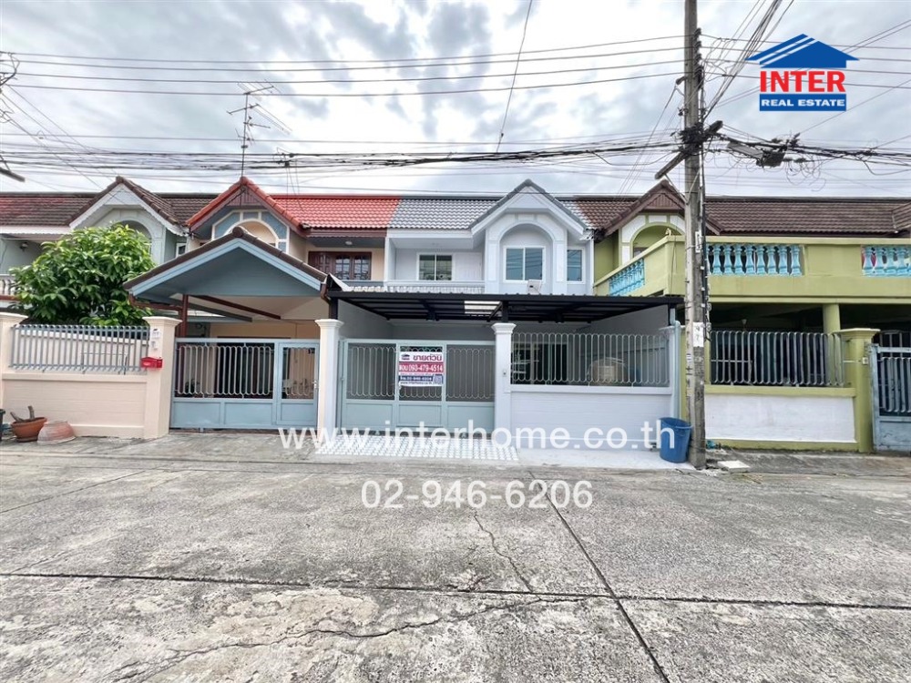 For SaleTownhouseKaset Nawamin,Ladplakao : 2-storey townhouse, 24.5 sq m., Townhouse, Soi Nawamin 27, newly renovated, Nawamin Road, Pradit Manutham Road, Bueng Kum District, Bangkok