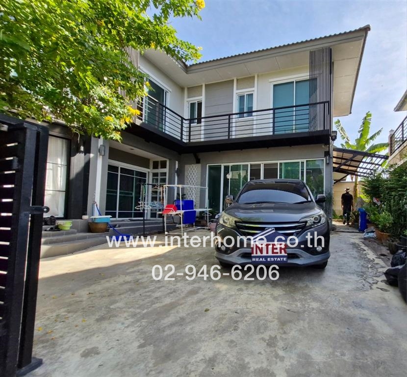 For SaleTownhomeNawamin, Ramindra : 2-storey detached house, 74 sq m., The Plant Village, Nawamin, Soi Nawamin 86, Kanchanaphisek Road, Nawamin Road, Khan Na Yao District, Bangkok