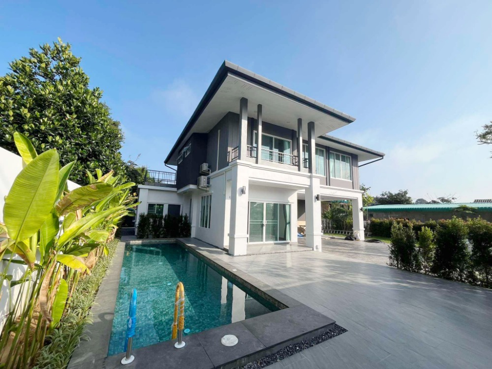 For RentHouseChiang Mai : Luxury house for rent with private pool near by 5 min to Nakornpayap International School, No.5H508