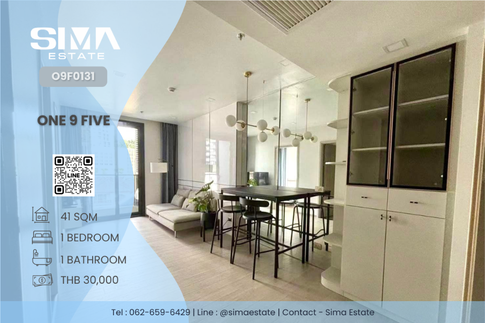 For RentCondoRama9, Petchburi, RCA : For rent ☁️One 9 Five☁️beautiful room, well decorated☀️