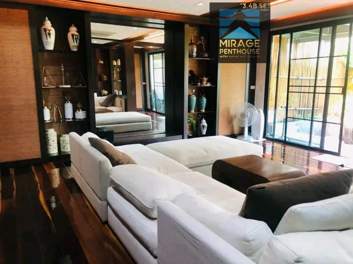 For RentTownhouseRama3 (Riverside),Satupadit : 🔥👑🅻🆄🆇🆄🆁🆈!!👑Luxury house!! THAI ORIENTAL, beautifully decorated!!🏦👑 LUXURY👑Luxury house, beautifully decorated✨With a large swimming pool🌊✨ Fully furnished!!✨🔥🔥🎯【🆁🅴🅽🆃For rent】🎯GARDEN HOUSE RAMA3 ✅4🅱ED5✅ 400 sqm. 4 floors (#BTS#CBD📌)🔥✨LINE:miragecondo✅Fully