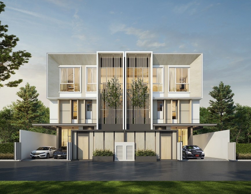 For SaleTownhouseEakachai, Bang Bon : The Blisz SIGNATURE Sathorn-Wutthakat LUXURY TWINHOUSE & PREMIUM TOWNHOME 3.5-storey twin house with swimming pool* Area 36.3 sq.wa.3 bedrooms,4 bathrooms, 1multipurpose room, 2 parking spaces, price 14.59 MB.*