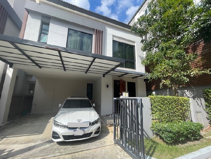 For RentHouseRama 2, Bang Khun Thian : For Rent Single house for rent / Twin house 2 floors / Modern Tropical style Ninya Ninya Kanlapaphruek project, very beautiful house, fully furnished, Fully Furnished / Living / Chinese Welcome