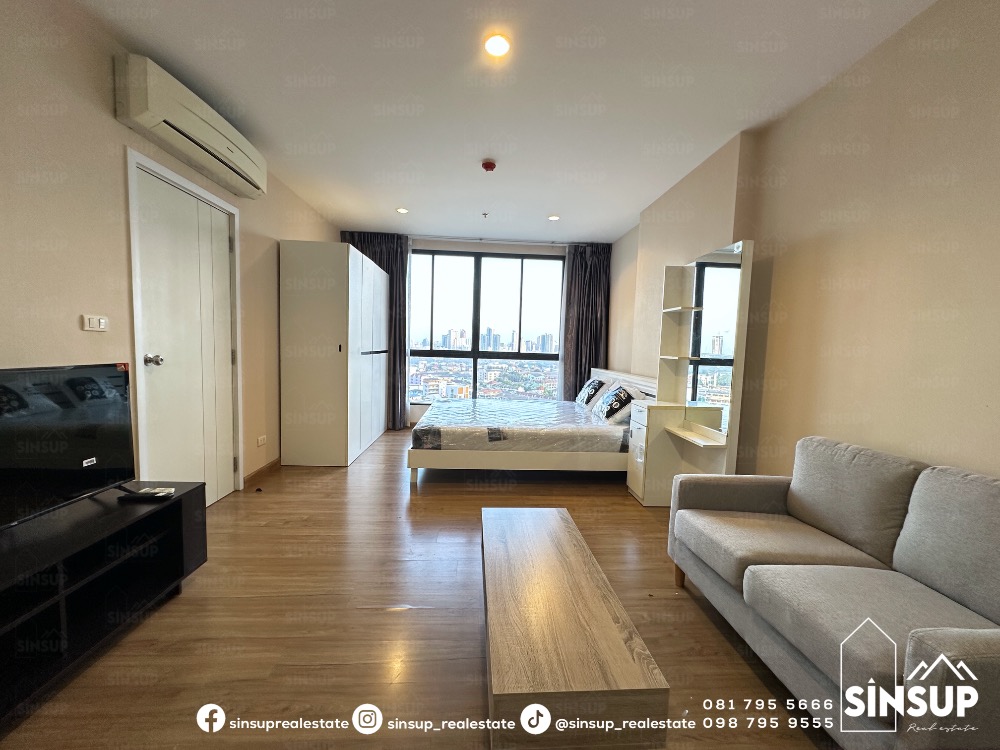 For RentCondoBang Sue, Wong Sawang, Tao Pun : ⭐️ For rent, 𝐓𝐡𝐞 𝐓𝐫𝐞𝐞 𝐈𝐧𝐭𝐞𝐫𝐜𝐡𝐚𝐧𝐠𝐞, beautiful room, well decorated, beautiful city view, not blocked, next to Gateway Bang Sue and MRT Bang Pho.