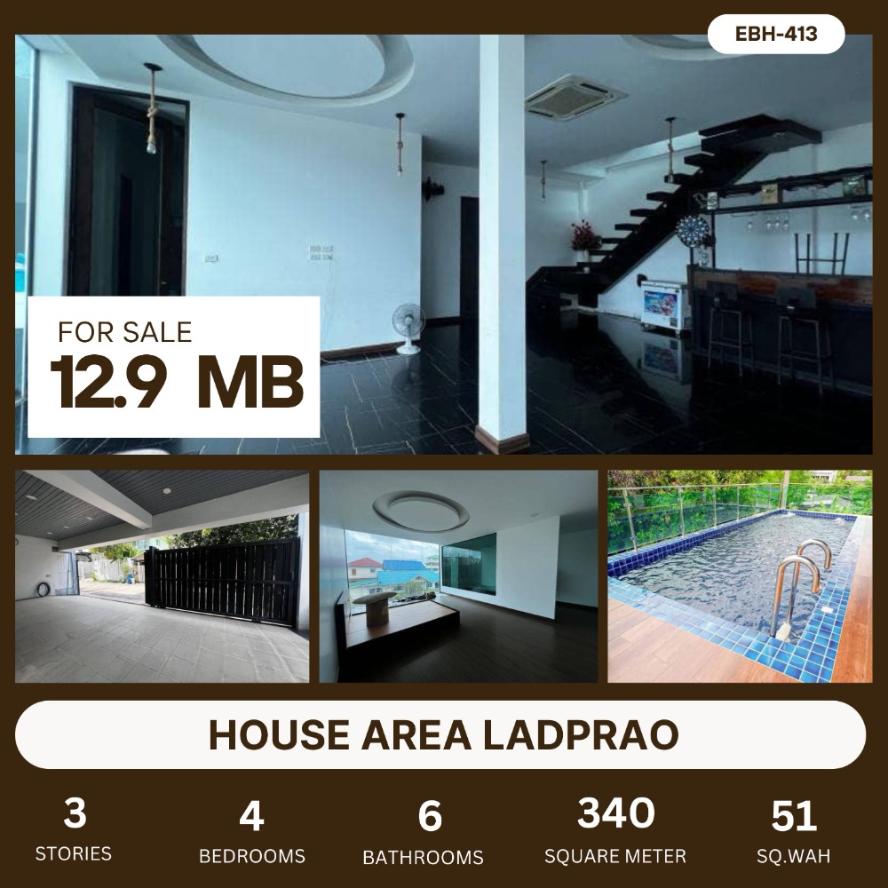 For SaleHouseKasetsart, Ratchayothin : Single house, Lat Phrao-Wang Hin 47