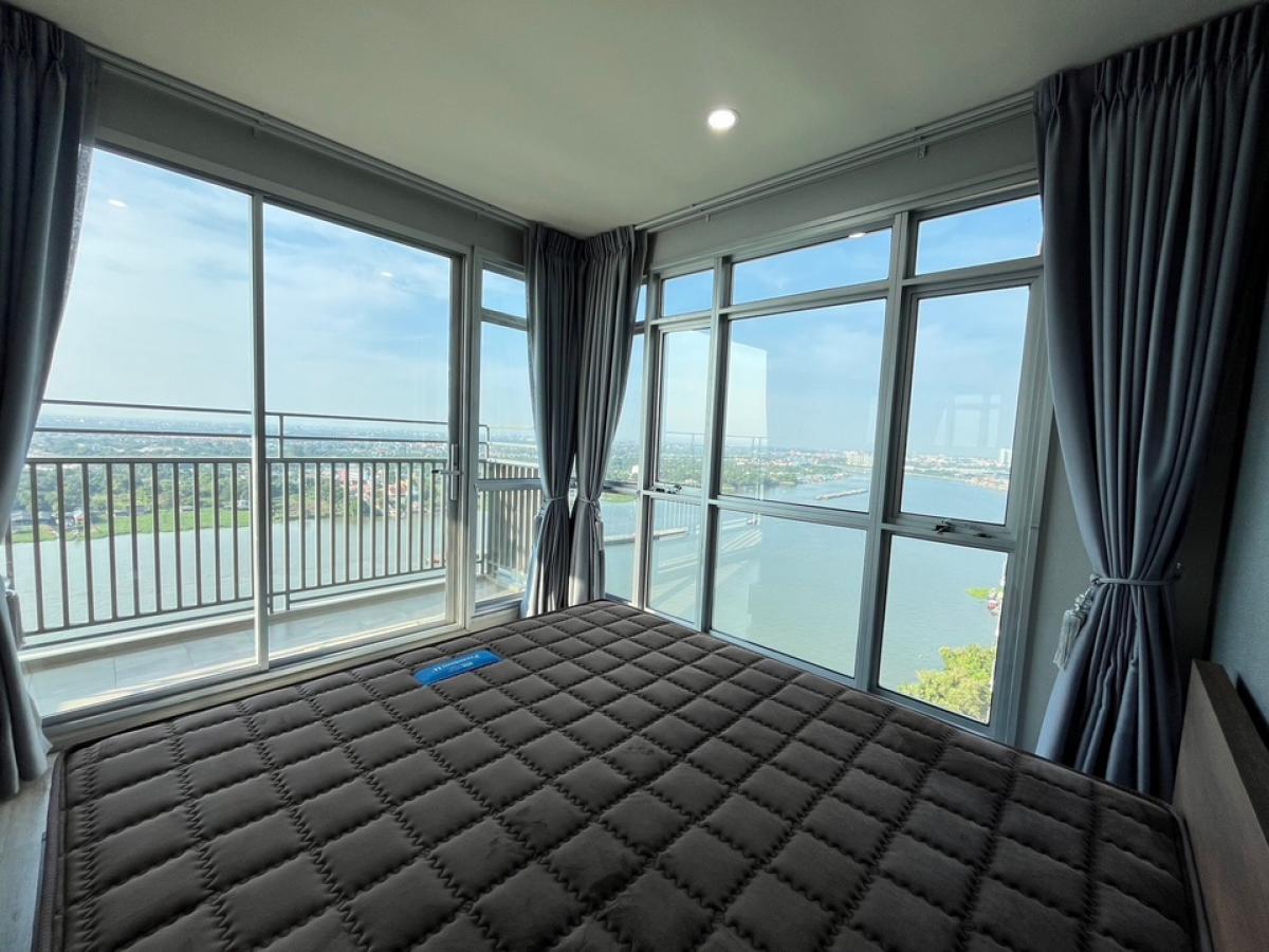 For RentCondoRattanathibet, Sanambinna : 2 bedroom condo next to the Chao Phraya River, 180 degree view, new luxury, first hand