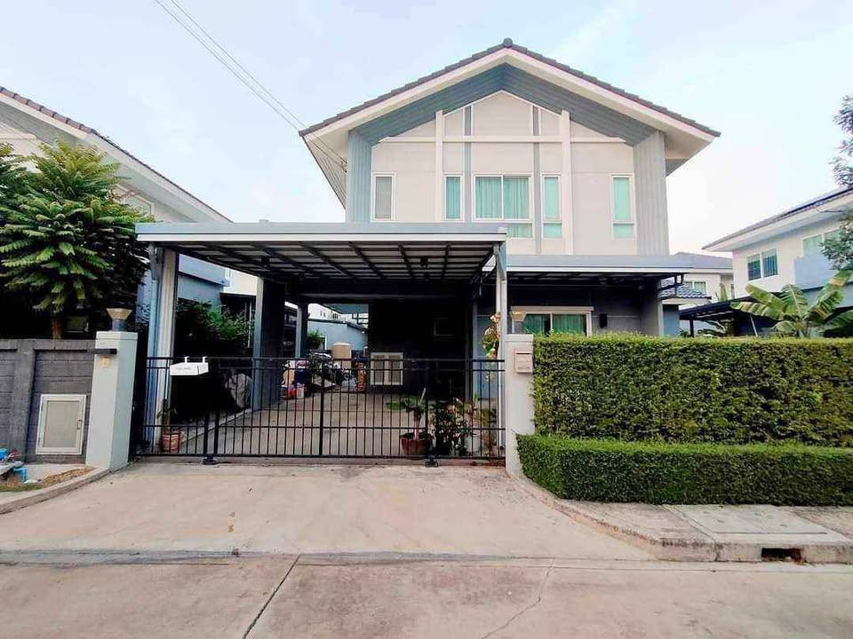 For RentHouseLadkrabang, Suwannaphum Airport : R2144 Single house for rent, Perfect Park Village, Krungthep Kreetha-Ramkhamhaeng (vacant)