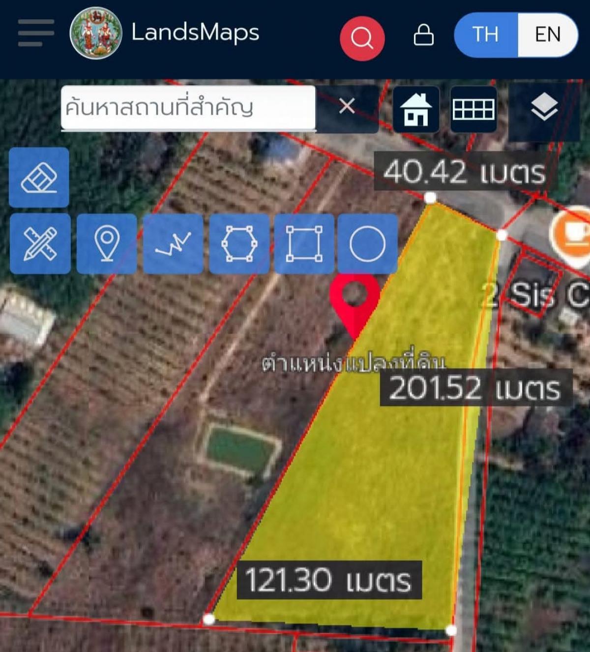 For SaleLandKoh Samui, Surat Thani : Land with road access on 2 sides