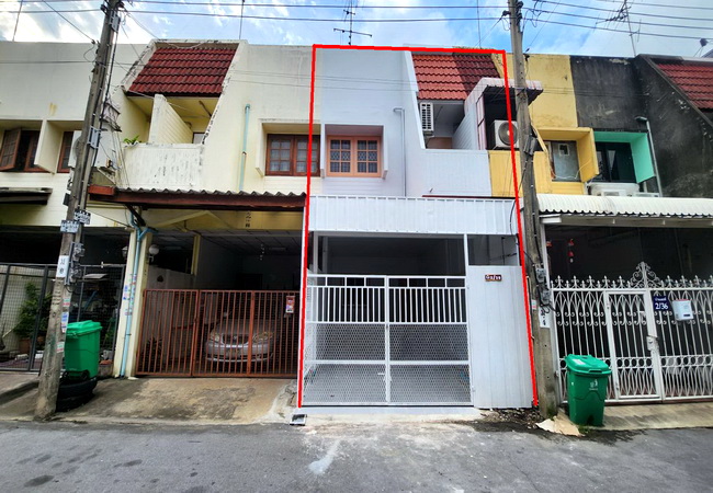 For SaleTownhouseSeri Thai, Ramkhamhaeng Nida : Townhouse for sale, Soi Suan Siam 15, area 18 sq m, 2 floors, 2 bedrooms, 2 bathrooms, beautifully decorated, ready to move in