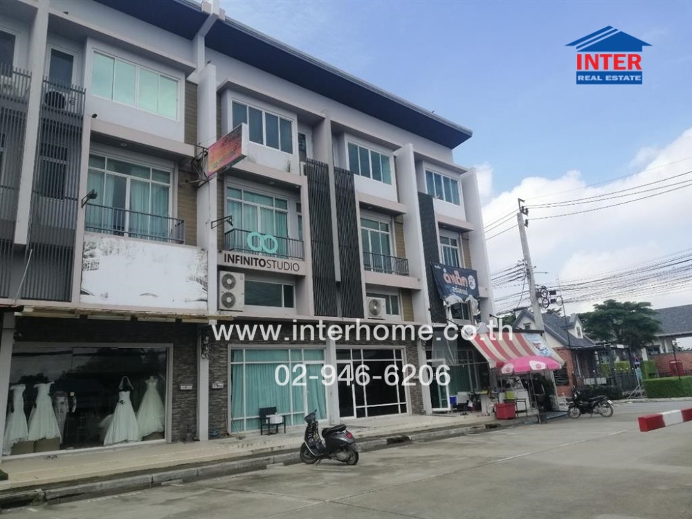 For SaleShophouseNonthaburi, Bang Yai, Bangbuathong : 3-storey commercial building, 23.1 sq.w., Indy Bangyai Village, Soi Kaew In 6, Kanchanaphisek Road, Kaew In Road, Bangyai, Nonthaburi