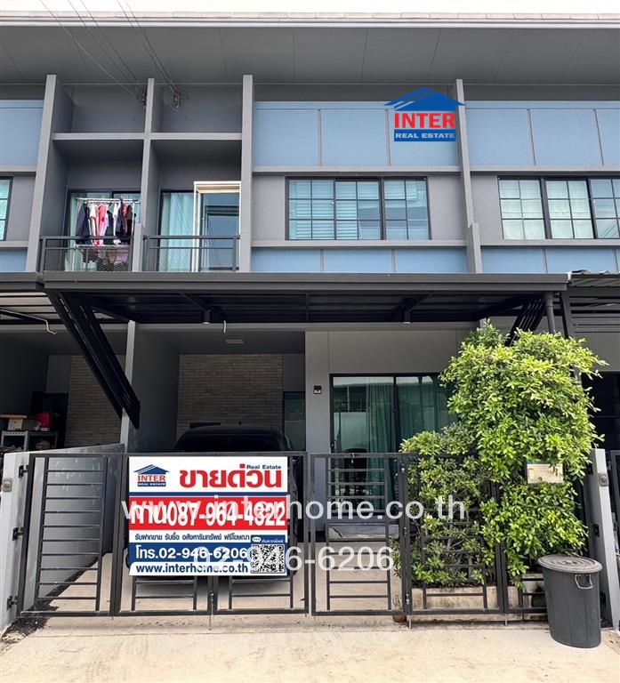 For SaleTownhousePathum Thani,Rangsit, Thammasat : 2-storey townhouse, 16.3 sq m, Siri Place Village, Rangsit, Rangsit-Pathum Thani Road, Vibhavadi Road, Mueang Pathum Thani, Pathum Thani