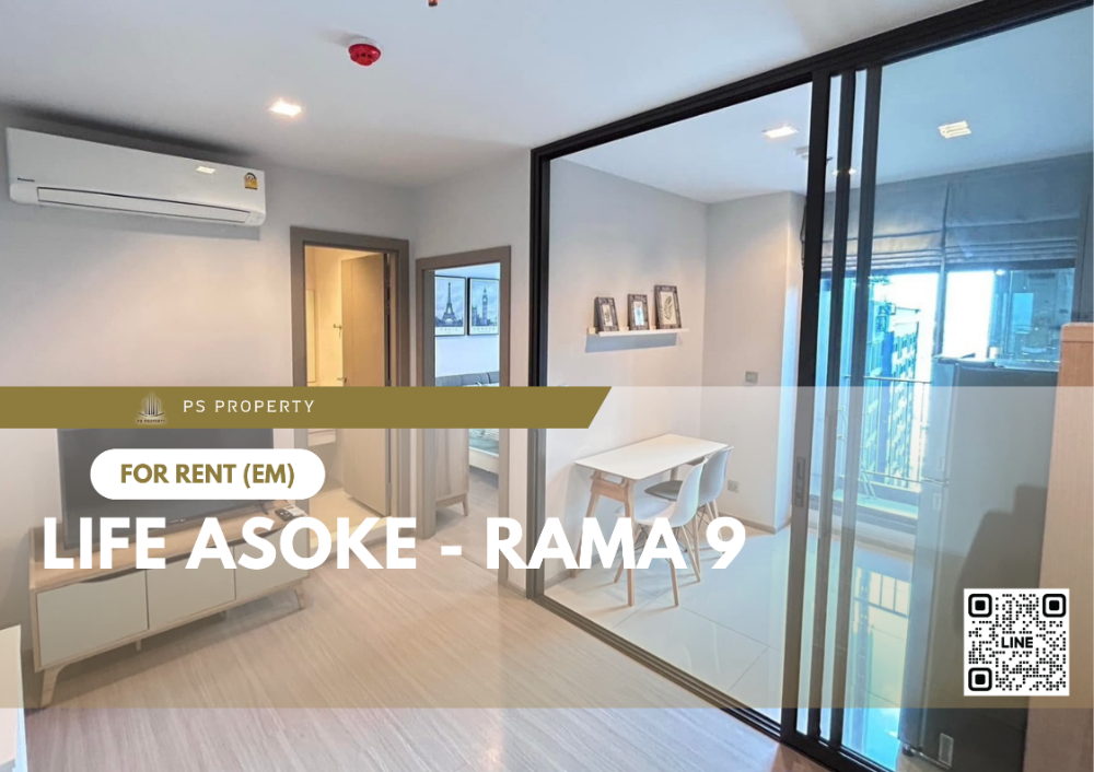 For RentCondoRama9, Petchburi, RCA : For rent ✨ Life Asoke - Rama 9 ✨ near Central Rama 9, complete with furniture and electrical appliances.