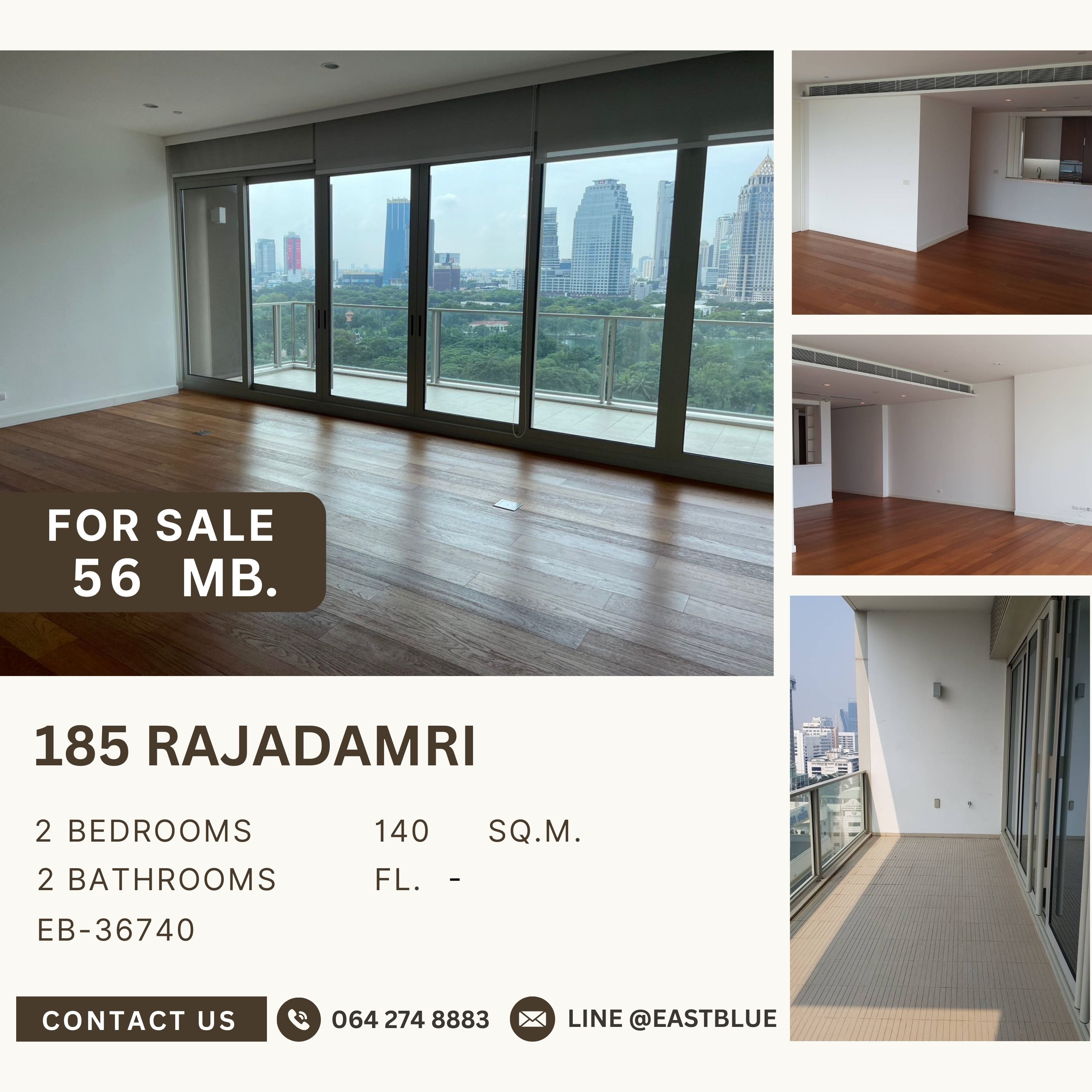 For SaleCondoWitthayu, Chidlom, Langsuan, Ploenchit : 185 Rajadamri ห้องสวย หาขายยาก วิวสวนลุม สีเขียว ใจกลางกรุง ใกล้ BTS ราชดำริ 5.6 MB.