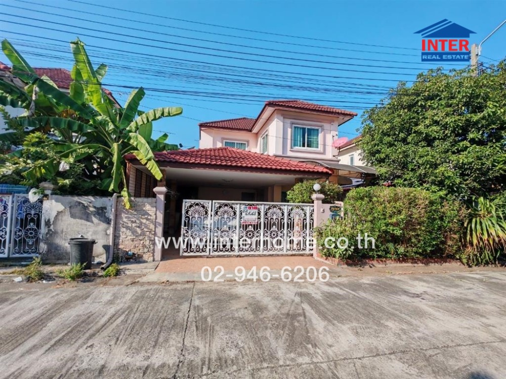 For SaleHouseMin Buri, Romklao : 2-storey detached house, 40.4 sq.w., K.C. Green Ville Village, Soi Mitmaitri 10/1, Suwinthawong Road, Mitmaitri Road, Nong Chok District, Bangkok