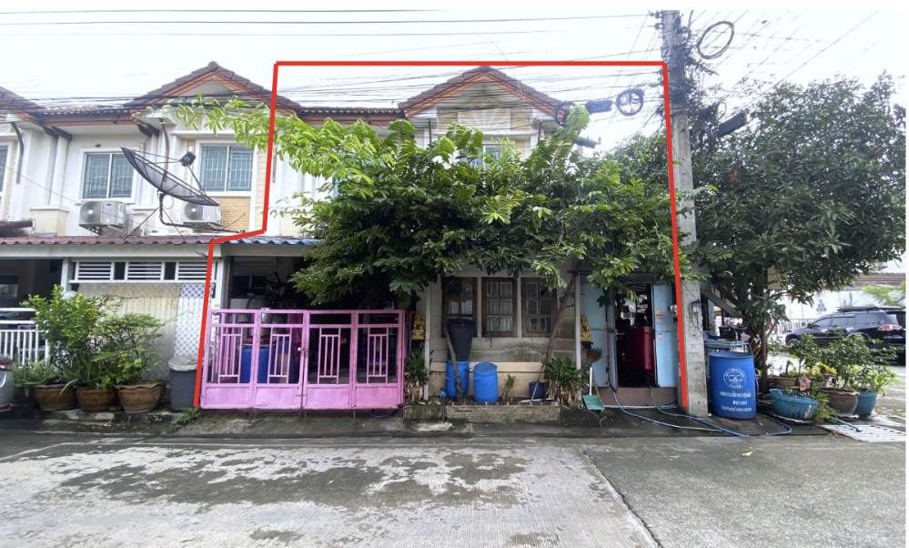 For SaleHouseNakhon Pathom : Townhouse, cornered house, Pruksa Ville 10, Petchkasem-Phutthamonthon Sai 4, Nakhon Pathom