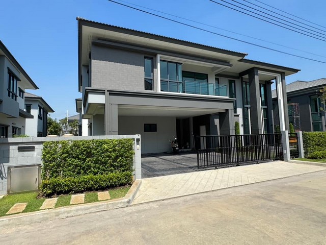 For RentHouseNawamin, Ramindra : Code C6549, 2-storey detached house for rent, The City Ramintra-Wongwaen project, The City Ramintra-Wongwaen, newly decorated with furniture