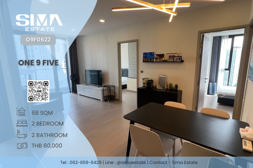 For RentCondoRama9, Petchburi, RCA : For rent ☁️One 9 Five☁️Beautiful room, well decorated, ready to move in☀️