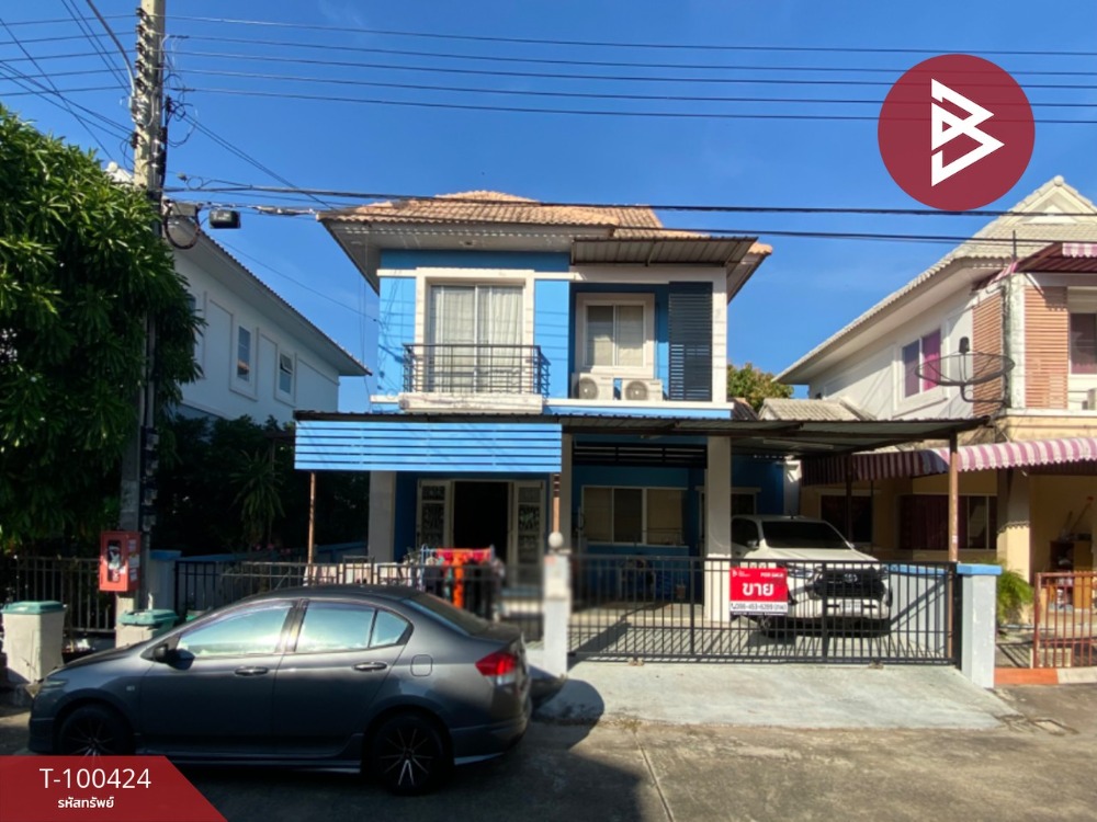 For SaleHouseSamut Prakan,Samrong : Semi-detached house for sale, Rasika Theparak Village, Samut Prakan