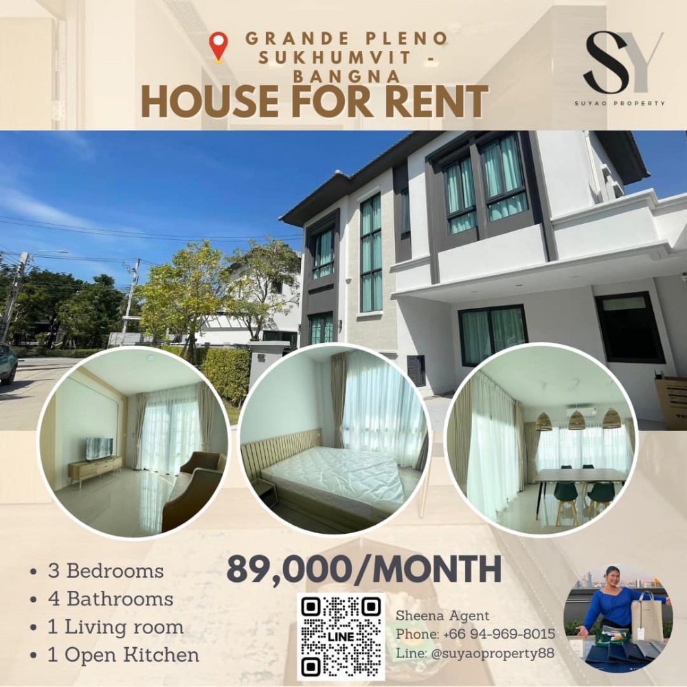 For RentHouseSamut Prakan,Samrong : 🏡Grande Pleno Sukhumvit - Bangna🏡