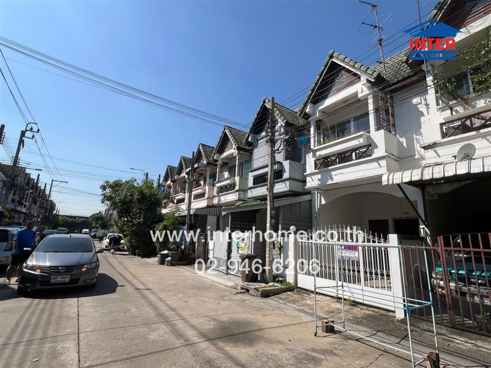 For SaleTownhouseChaengwatana, Muangthong : 2-storey townhouse, 17 sq m, Tawanna Village, opposite the Government Lottery Office, Soi Liang Muang Nonthaburi 42, Sanambinnam Road, Tiwanon Road, Mueang Nonthaburi, Nonthaburi