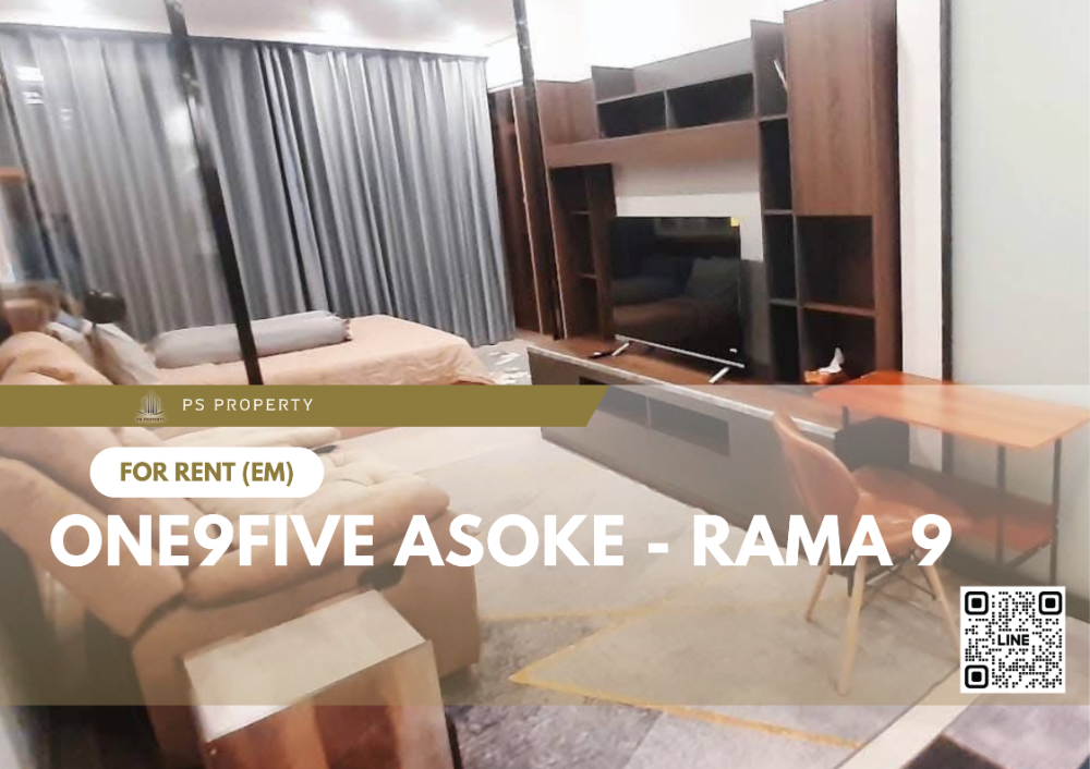 For RentCondoRama9, Petchburi, RCA : For rent ✨ One9Five Asoke - Rama 9 ✨ Complete furniture and electrical appliances, near MRT Rama 9.