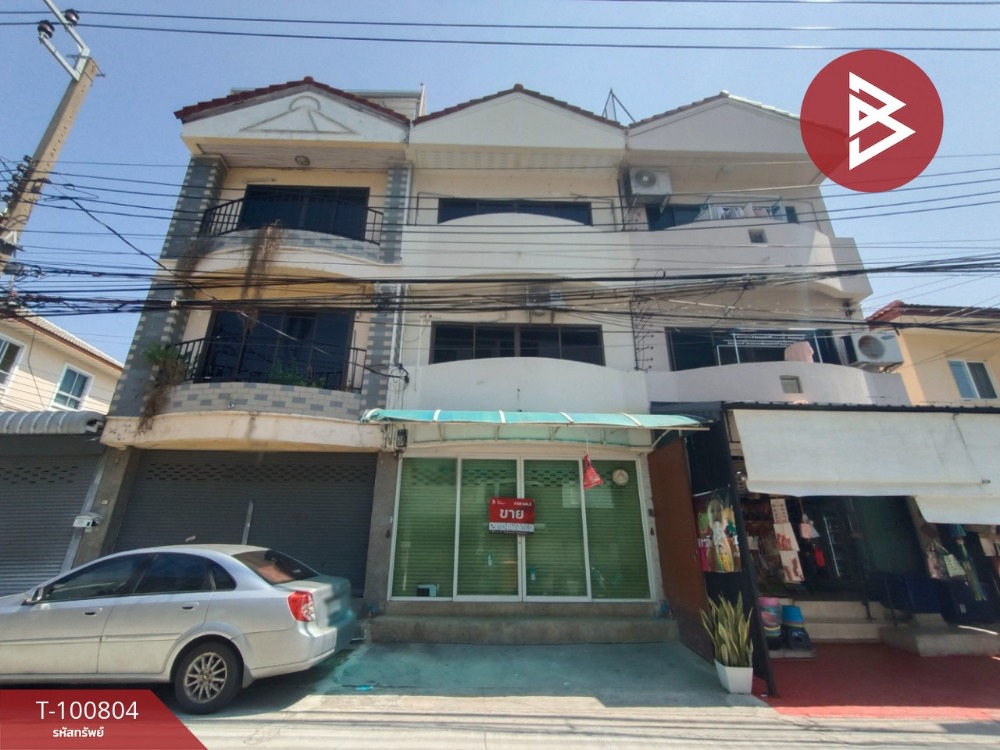 For SaleShophouseLadprao101, Happy Land, The Mall Bang Kapi : Commercial building for sale, Soi Lat Phrao 96, area 17 sq m, Bang Kapi, Bangkok