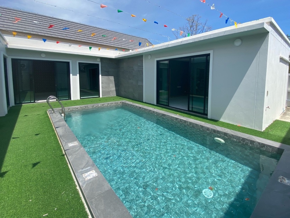 For SaleHuahin, Prachuap Khiri Khan, Pran Buri : For sale: Single house, pool villa, Nareepool 2, Hua Hin, 3 bedrooms, 3 bathrooms, size 70 sq m.