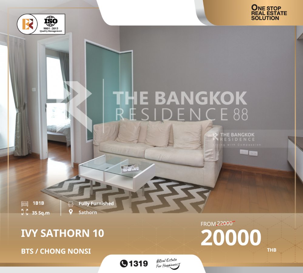 For RentCondoSathorn, Narathiwat : Special price for ivy sathorn 10, near bts chong nonsi