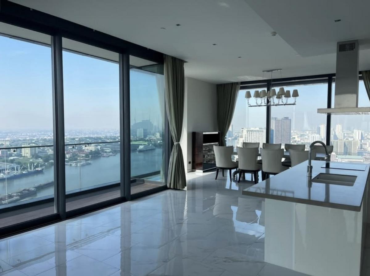 ขายคอนโดพระราม 3 สาธุประดิษฐ์ : For Sale  : CANAPAYA RESIDENCES  Panoramic River view 4B4B 60MB