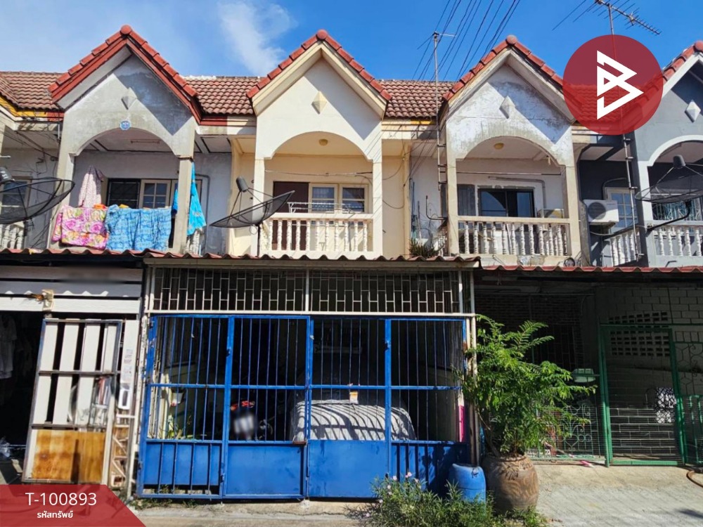 For SaleTownhouseMahachai Samut Sakhon : Townhouse for sale, Harsa Village, Petchkasem 93, Krathum Baen, Samut Sakhon