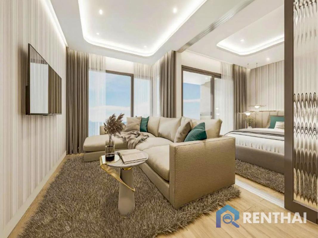 For SaleCondoPattaya, Bangsaen, Chonburi : Open for reservations for beachfront condo, Seaspire Jomtien, 1bedroom 38 sq m, foreign name, best price