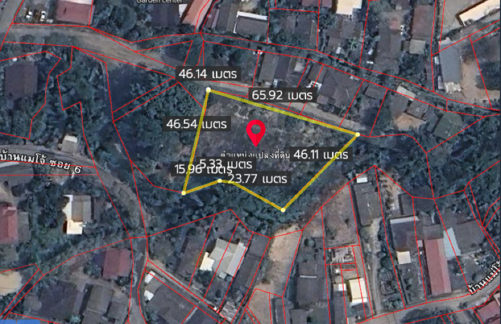 For SaleLandChiang Mai : Beautiful land plot for sale, 1-1-54.2 rai, near Maejo University, San Sai, land behind next to a stream