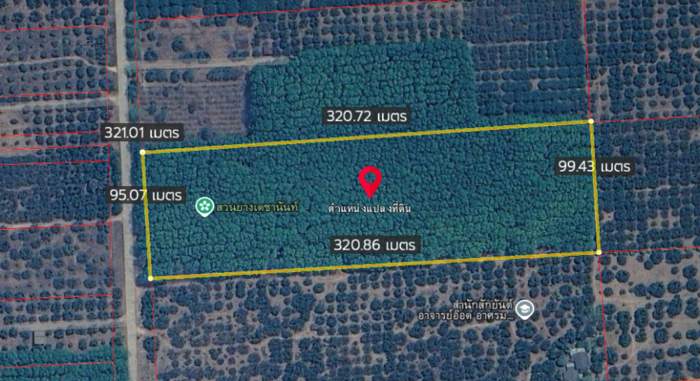 For SaleLandChiang Mai : Land for sale for rubber plantation, ready for tapping, 20-0-53 rai, Phrao District, near Doi Mae Pang Temple, 8 km.