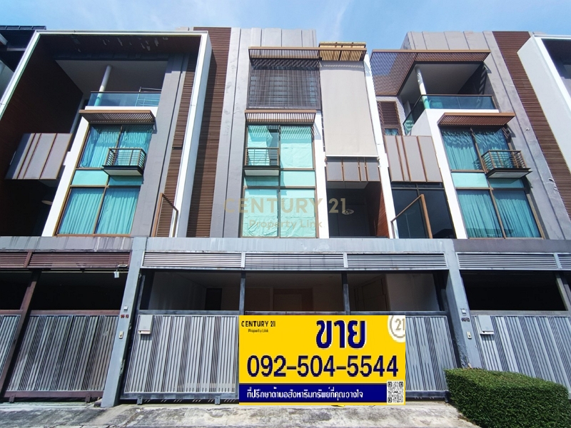 For SaleTownhouseOnnut, Udomsuk : Townhouse for sale, Residence Sukhumvit 65, land area 28.1 sq.w., width 7.5 meters, newly decorated house 90% No.C21-TH-67052