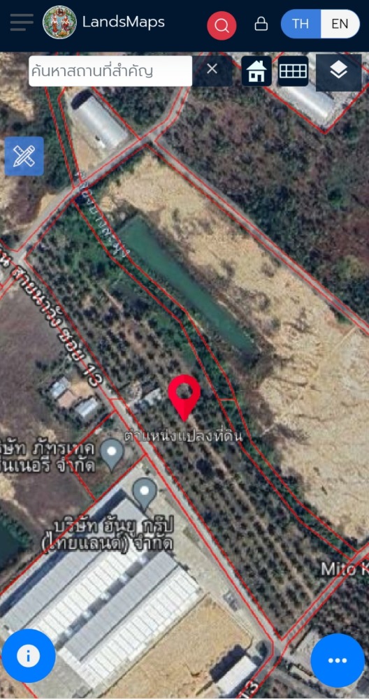 For SaleLandSriracha Laem Chabang Ban Bueng : Land for sale 20-0-78 rai near Laem Chabang Port, yellow map