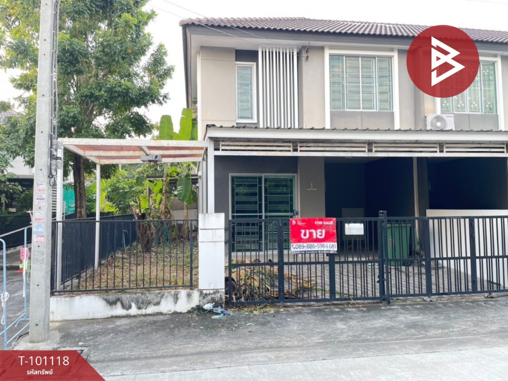 For SaleTownhousePathum Thani,Rangsit, Thammasat : Townhouse for sale, Pruksa Ville Village 84, Phahon Yothin, Khlong Luang, Pathum Thani