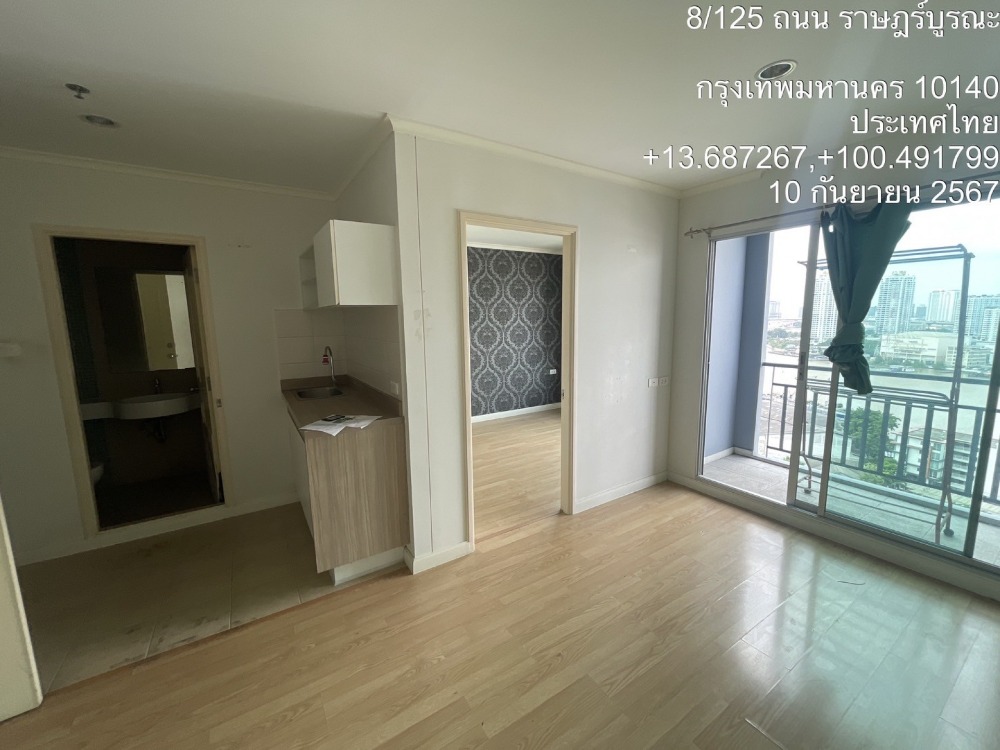 For SaleCondoRathburana, Suksawat : Condo for sale with Chao Phraya River view, Lumpini Ville Rat Burana-Riverview, 30 sq m., Building A, 20th floor