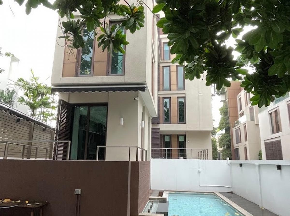 For RentHouseSathorn, Narathiwat : Rental : Modern House with Private Pool  ,  2 + 1 Beds 3 Bath ,  386 sqm 🔥🔥Rental Price : 150,000 THB / Month 🔥🔥#superluxuryhousebkk#Ultraluxurycondo #luxuryhousebangkok #superluxurycondoforsale #อสังหาริมทย์ทรัพย์ #realestatethailand#PSLiving  