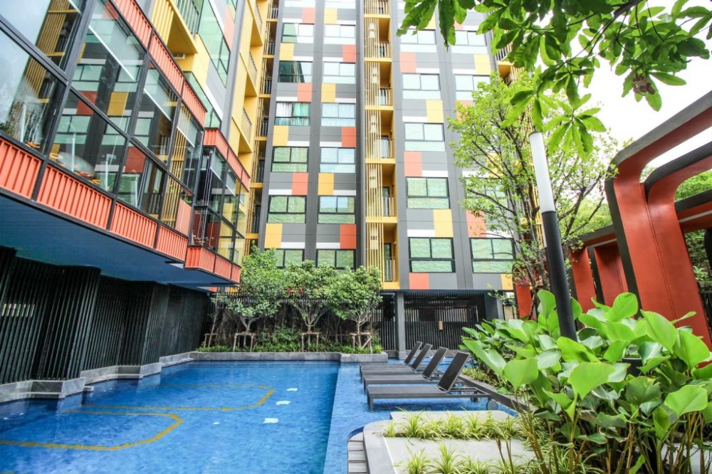 For SaleCondoOnnut, Udomsuk : Urgent sale with tenant, Plum Condo Sukhumvit 97/1, area 26.35 sq m., 4th floor, fully furnished