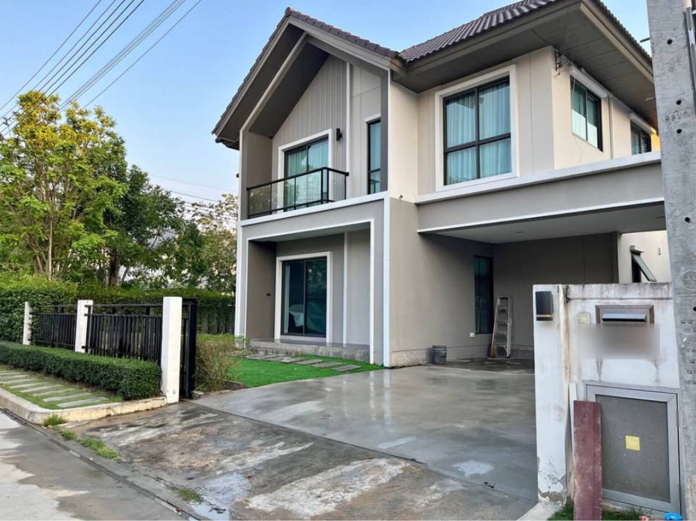 For RentHousePhutthamonthon, Salaya : Single house for rent in Pave Village, Pinklao-Salaya, 4 bedrooms, 3 bathrooms, area 64 square wah, beautiful house, ready to move in, near Mahidol Salaya