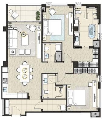 For SaleCondoWitthayu, Chidlom, Langsuan, Ploenchit : Condo For Sale BAAN SINDHORN 2 Bedroom 3 Bathroom 126.16 sqm