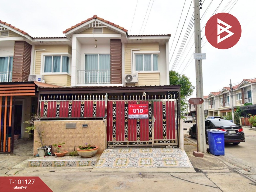 For SaleTownhouseRathburana, Suksawat : Townhouse for sale, Phumjai Niwet Village 1, Project 16, Phra Samut Chedi, Samut Prakan