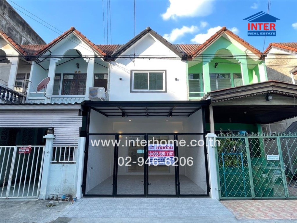 For SaleTownhouseNawamin, Ramindra : 2-storey townhouse, 27 sq m., Ranee Village 3, Soi Nawamin 135, Intersection 4-2, Nawamin Road, Bueng Kum District, Bangkok