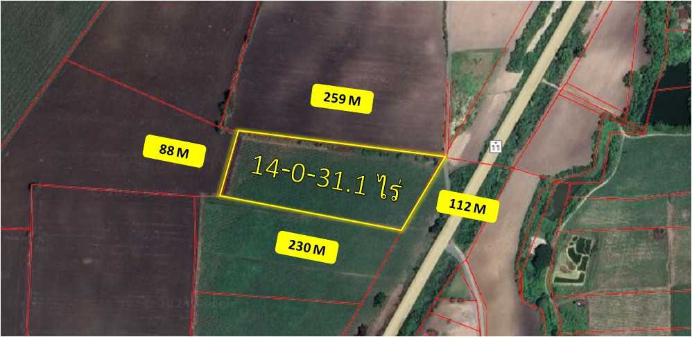 For SaleLandNakhon Sawan : Land for sale, next to Highway No. 11, Nakhon Sawan