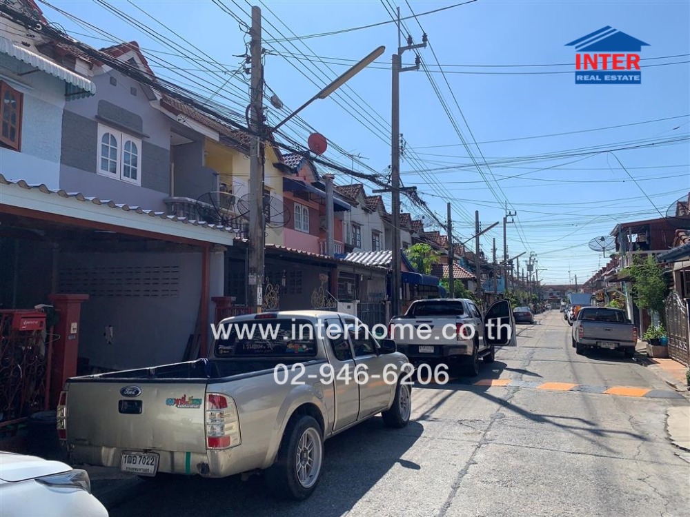 For SaleTownhouseMin Buri, Romklao : 2-storey townhouse, 19.1 sq.w., Pichet Village, Romklao 2, Soi Romklao 2, Romklao Road, Ramkhamhaeng Road, Min Buri District, Bangkok