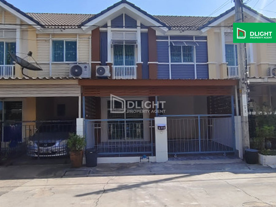 For SaleTownhouseRama 2, Bang Khun Thian : For sale, 2-storey townhouse, Pruksa Ville, Sakae Ngam 14, good condition, ready to move in! 3 bedrooms, 2 bathrooms, parking for 1 car, usable area 110 sq m., house faces north, full facilities, special price only 2.65 million baht!